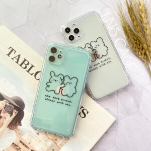 เคสไอโฟน แบบใส ลายหมี น่ารัก เรียบหรู IPhone12 Pro Max / 12 Pro / 12 / 12 Mini / 11 Pro Max / 11 Pro / 11