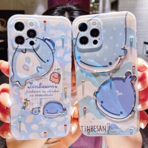 เคสมือถือซิลิโคนนิ่ม ลายการ์ตูนน่ารัก ป้องกันการตก 2/ชิ้น สำหรับ IPhone 13 13Pro 13promax 11 11promax XR xsmax 12 12promax 7 8Plus SE X XS