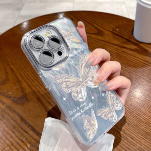 เคสไอโฟน16 15 14 13 12 11 Pro Max Case หรูหรา pretty Beautiful laser กันกระแทก Compatible เคส iPhone 16PM,16Plus,X/XS, XR,7+,8Plus