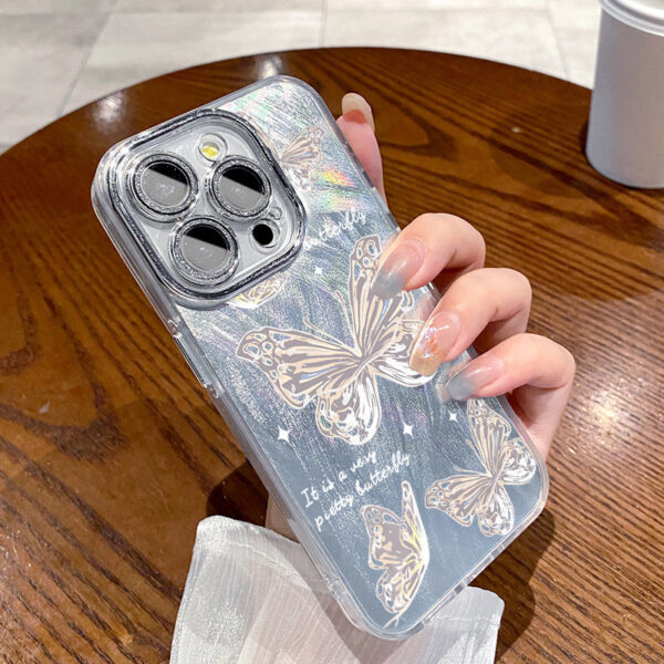 เคสไอโฟน16 15 14 13 12 11 Pro Max Case หรูหรา pretty Beautiful laser กันกระแทก Compatible เคส iPhone 16PM,16Plus,X/XS, XR,7+,8Plus